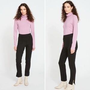 Universal Standard NWT Smart‎ Signature Ponte Pants XS charcoal gray side slit